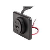 Nabíječka USB-A & USB-C vestavná, 5V, 4.2A MY1288