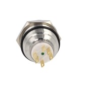 Spínač impulsní s LED podsvícením, zelený, 19mm SW IMP