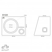 Bassreflexová ozvučnice Basser B1025