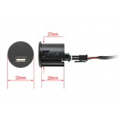 USB zásuvka s kabelem