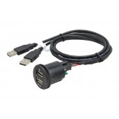 2x USB zásuvka s kabelem