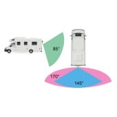 Univerzální zadní / přední parkovací kamera Macrom MRC-M09WHQ CMOS / NTSC