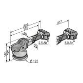 Aku-excentrická leštička v sadě FLEX XCE 8 125 18.0-EC/5.0 Set