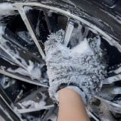 Mikrovláknová rukavice na mytí kol Purestar Double Twist Wheel Mitt