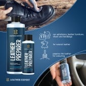 Odstraňovač povrchových úprav na kůži Leather Expert - Leather Preparer (50 ml)