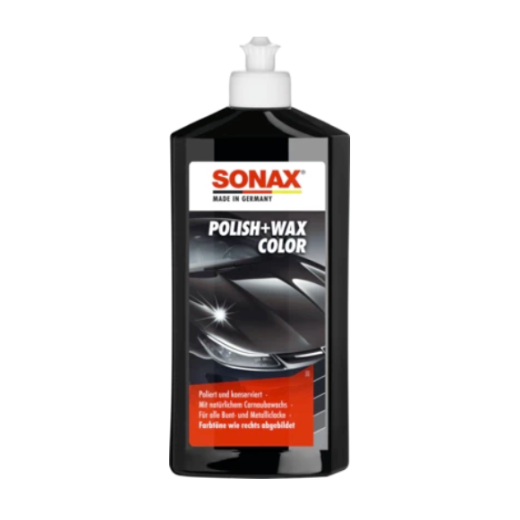Leštěnka s voskem na černé barvy Sonax Polish+Wax Color Schwarz (500 ml)