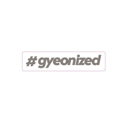 Samolepka Gyeon #gyeonized Sticker Silver (17,9 mm x 100 mm)