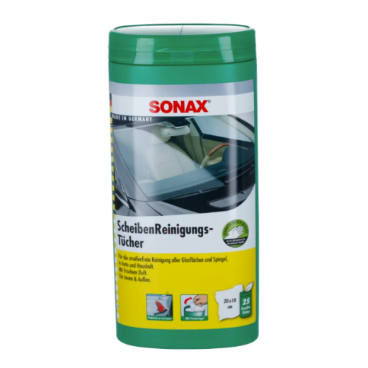 Čisticí ubrousky na okna Sonax Scheiben Reinigungs Tücher (25 Pack)