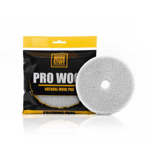 Lešticí kotouč z ovčí vlny Work Stuff Pro Wool Polishing Pad 130 mm