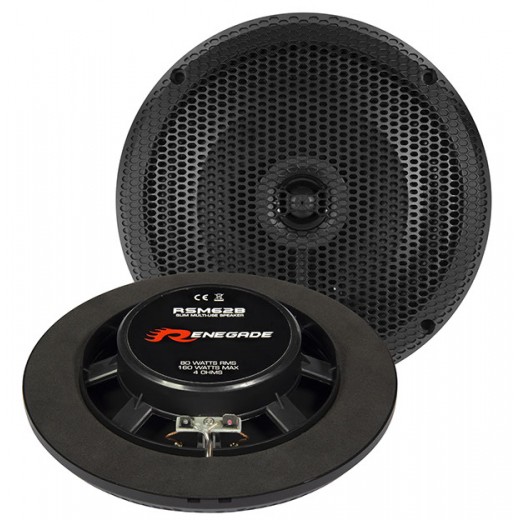 Venkovní ploché reproduktory Renegade RSM62 Black