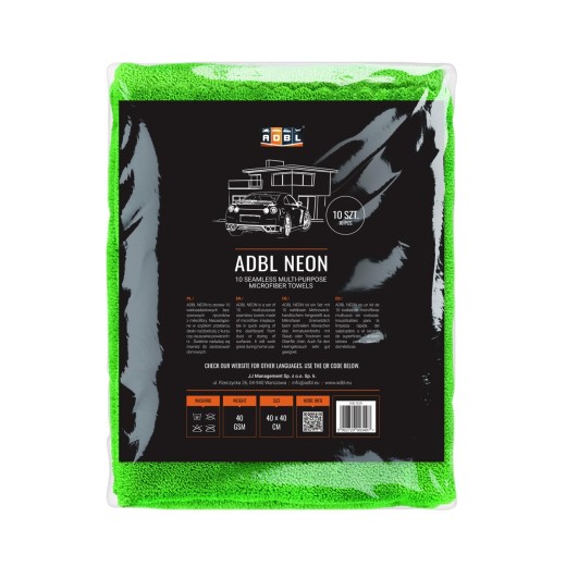 Mikrovláknové utěrky ADBL Neon