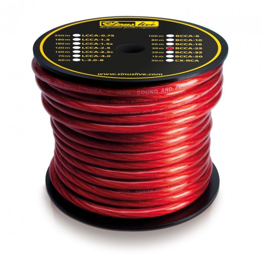 Napájecí kabel Sinus Live B-CCA-16 (červený)