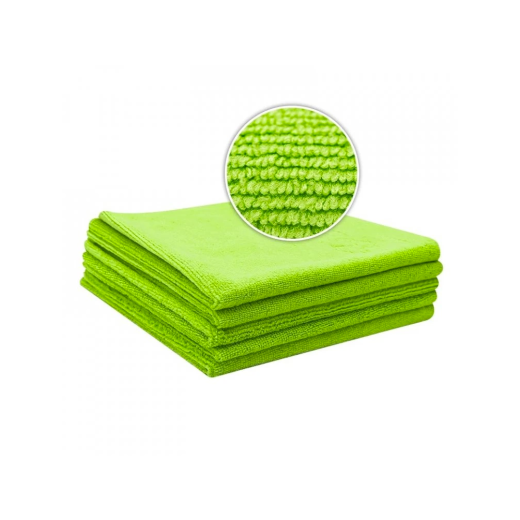 Mikrovláknová utěrka Liquid Elements All-Purpose Green Microfiber Cloth Value Set of 5 - 310 GSM 40 x 40 cm