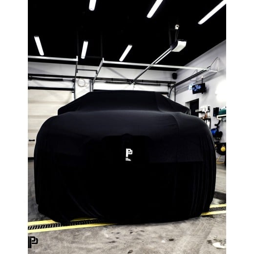 Ochranná plachta na auto Poka Premium Equipment Premium quality car cover black with welt - Hatchback / Sedan