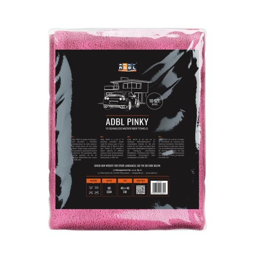 Mikrovláknové utěrky ADBL Pinky