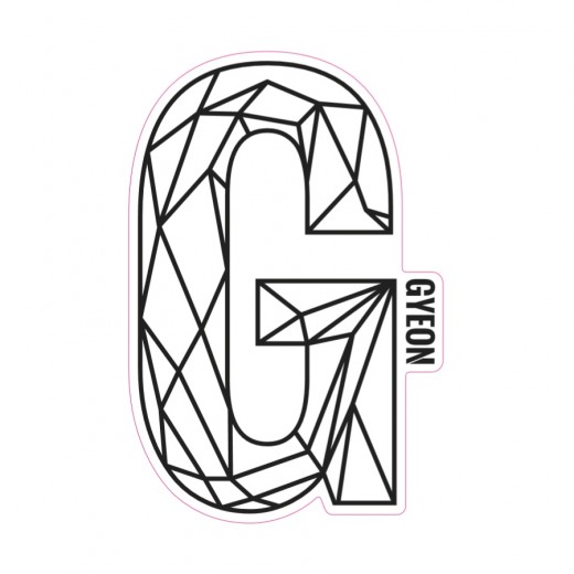 Samolepka Gyeon G Sticker Black (200 mm x 131,3 mm)