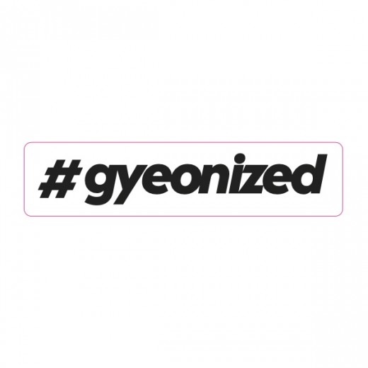 Samolepka Gyeon #gyeonized Sticker Black (17,9 mm x 100 mm)