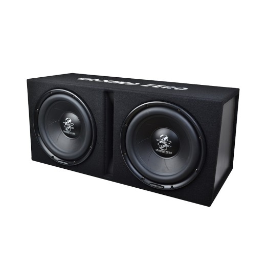 Dvojitý aktivní subwoofer v boxu Ground Zero GZIB2.30BR-ACT