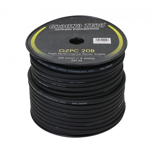 Napájecí kabel Ground Zero GZPC 20B (cena za 1 metr)