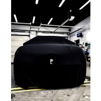 Ochranná plachta na auto Poka Premium Equipment Premium quality car cover black with welt - Hatchback / Sedan
