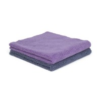 Mikrovláknová utěrka Purestar Two Face Buffing Towel Purple/Gray